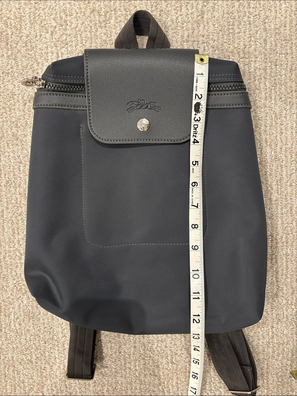 Longchamp Le Pliage One M Backpack in Anthracite Grey